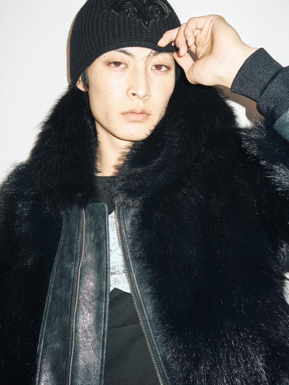 インペリウム レザーパッチビーニー_[ブラック] | LECYTO | HANA(ハナ) #4