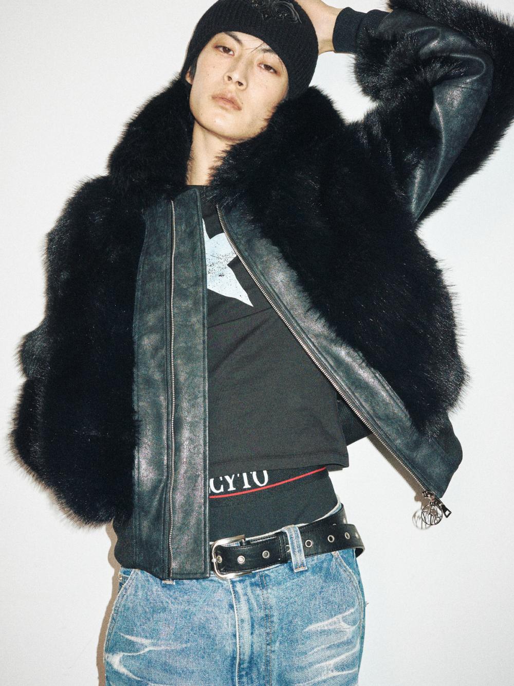 インペリウム レザーパッチビーニー_[ブラック] | LECYTO | HANA(ハナ) #5