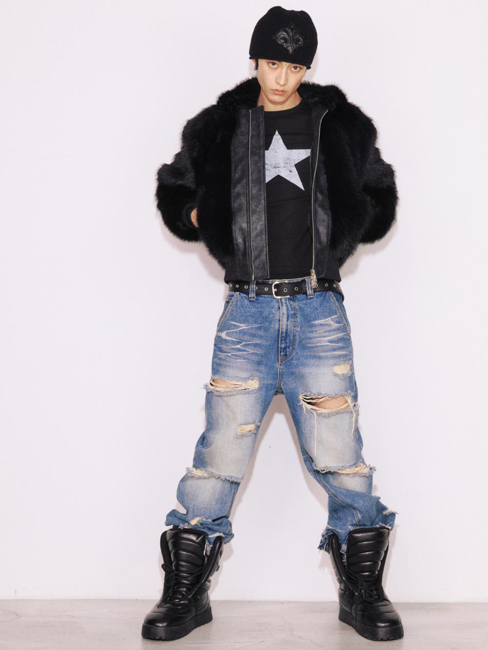 インペリウム レザーパッチビーニー_[ブラック] | LECYTO | HANA(ハナ) #8