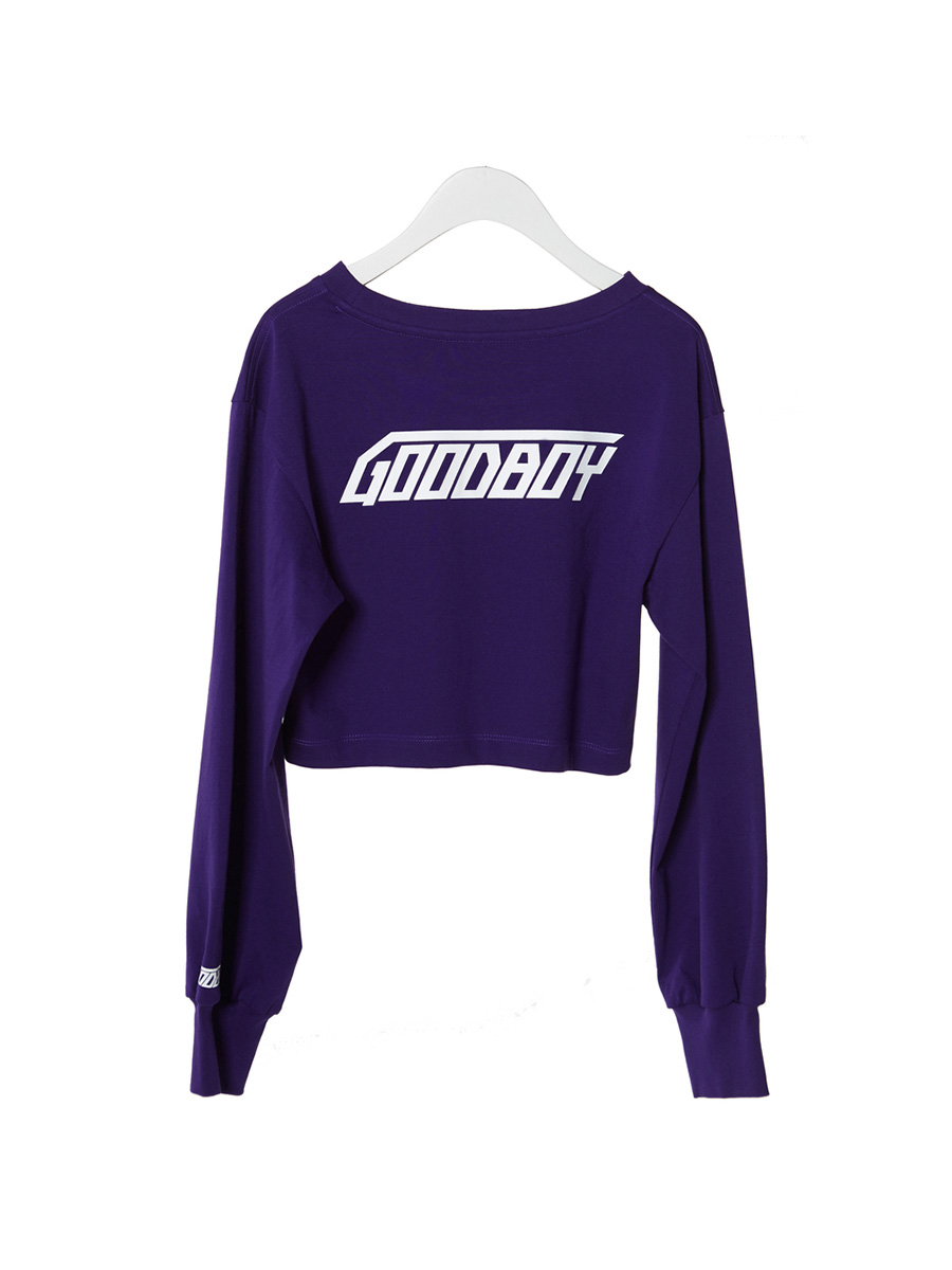 L/SLV NEW LOGO クロップ Tシャツ (パープル) | XOXOGOODBOY | HANA(ハナ) #2