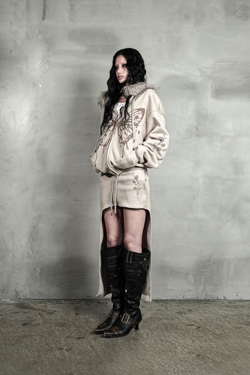 ローズカットアウトスカート #ベージュ | Darling You Are Bad | HANA(ハナ) #6