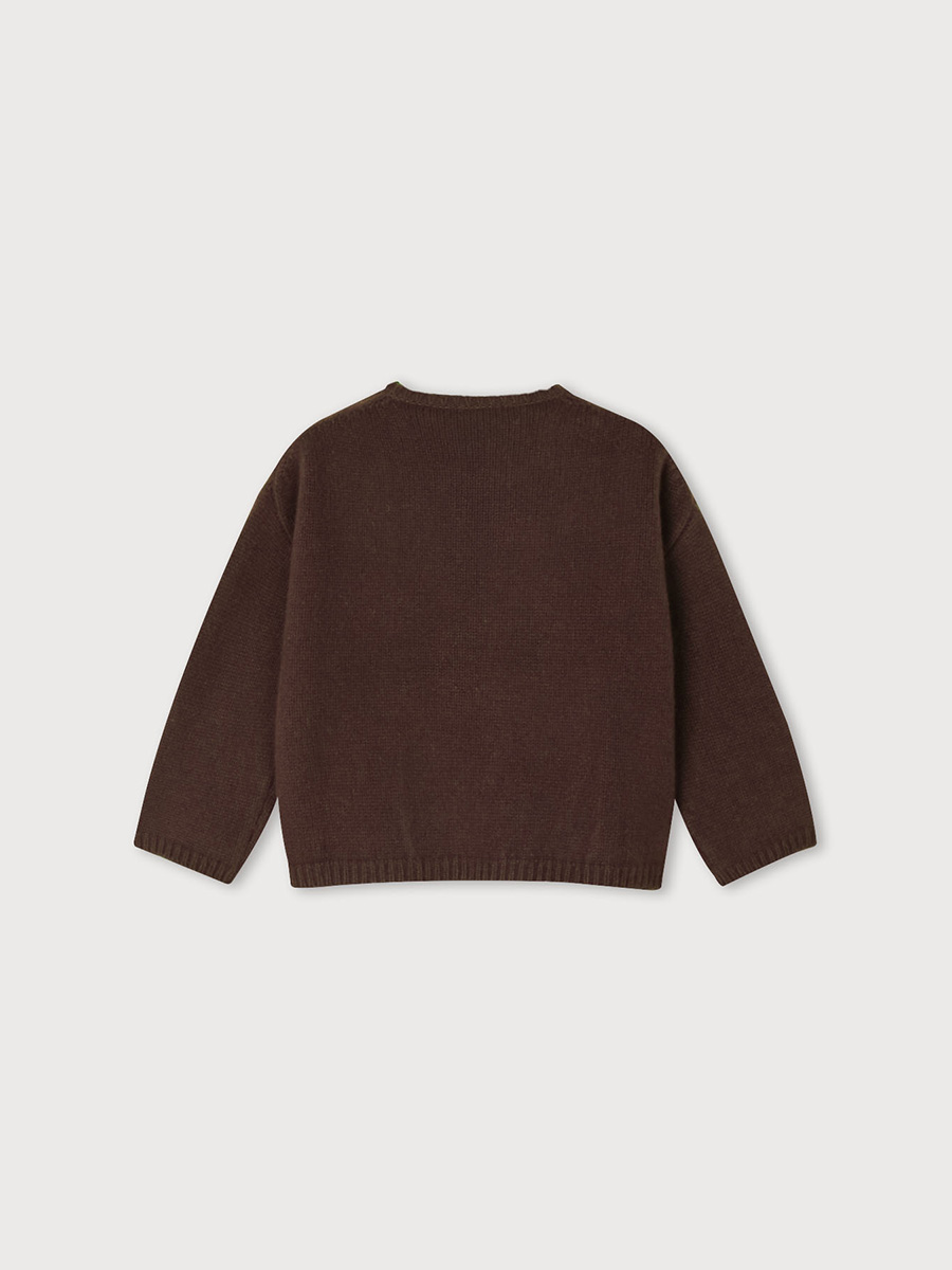 ROUNDY SLEEVE KNIT_BROWN | ETHOS | HANA(ハナ) #2