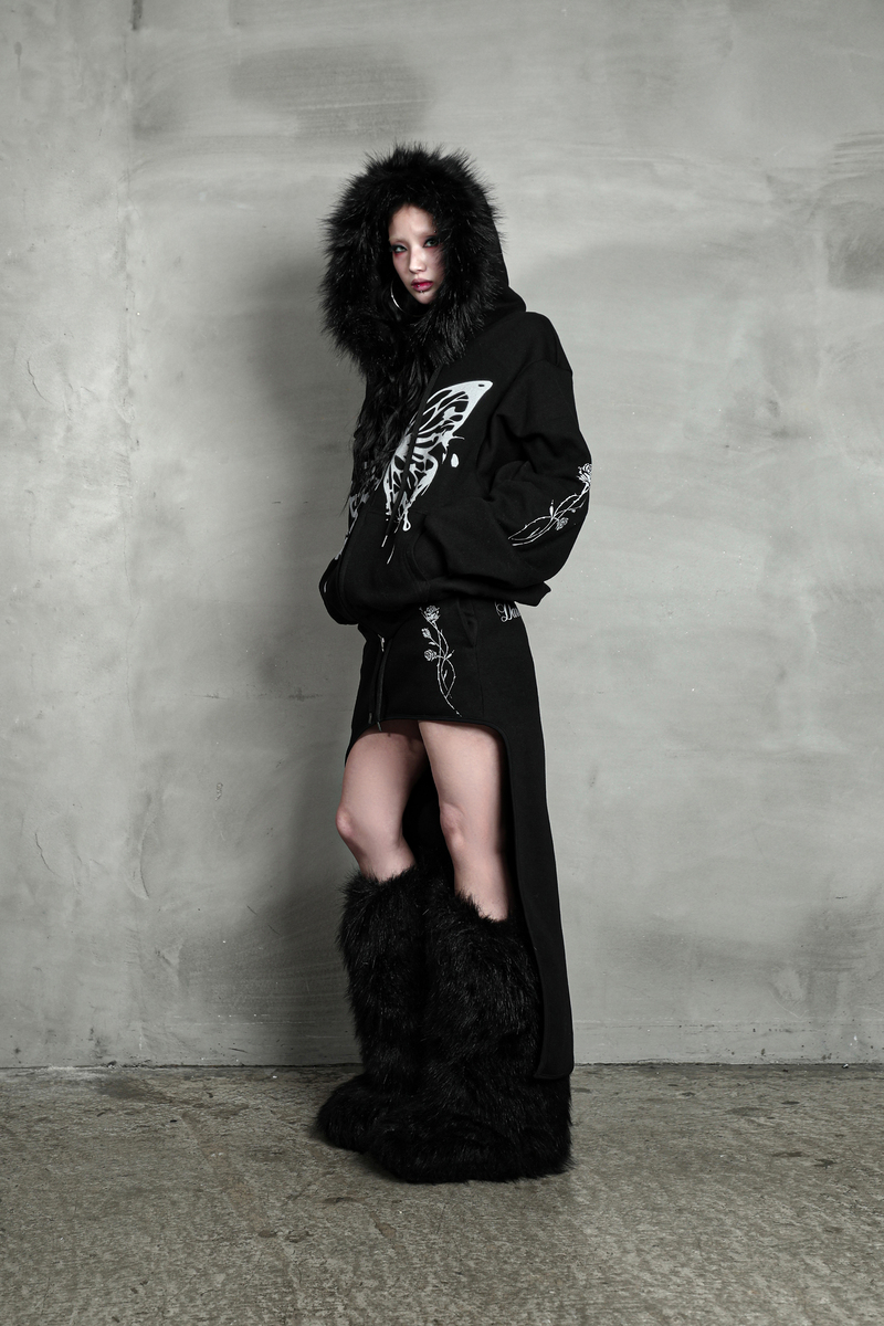 バタフライスプラッタージップアップ #ブラック | Darling You Are Bad | HANA(ハナ) #13