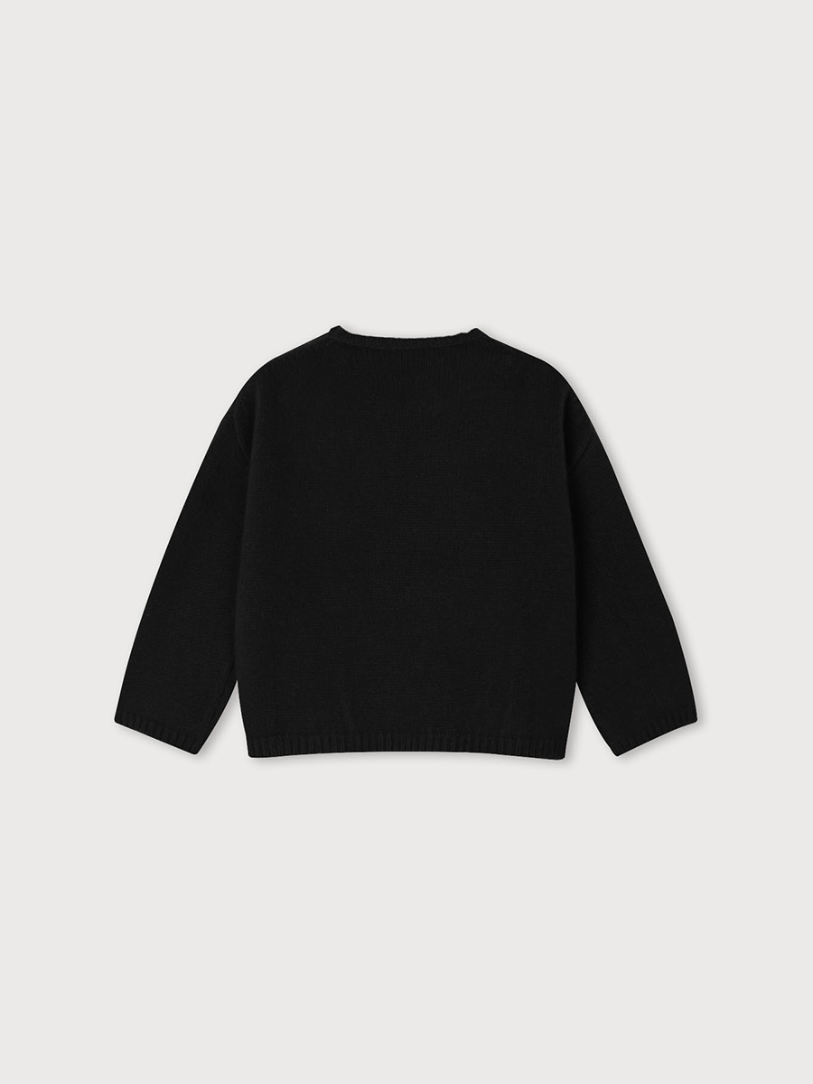 ROUNDY SLEEVE KNIT_BLACK | ETHOS | HANA(ハナ) #2