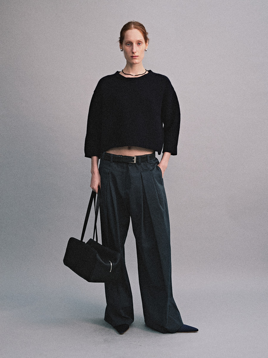ROUNDY SLEEVE KNIT_BLACK | ETHOS | HANA(ハナ) #3