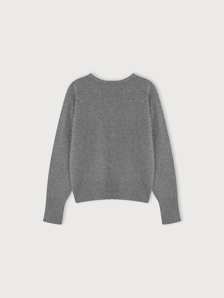 GEELONG V-NECK KNIT_GREY | ETHOS | HANA(ハナ) #2