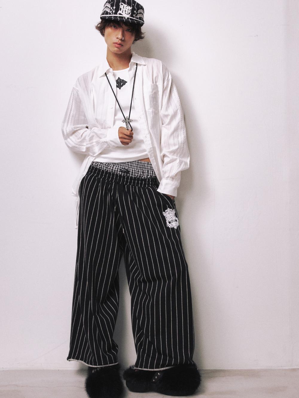 Eosピンストライプストラクチャードキャップ_[ブラック] | LECYTO | HANA(ハナ) #5