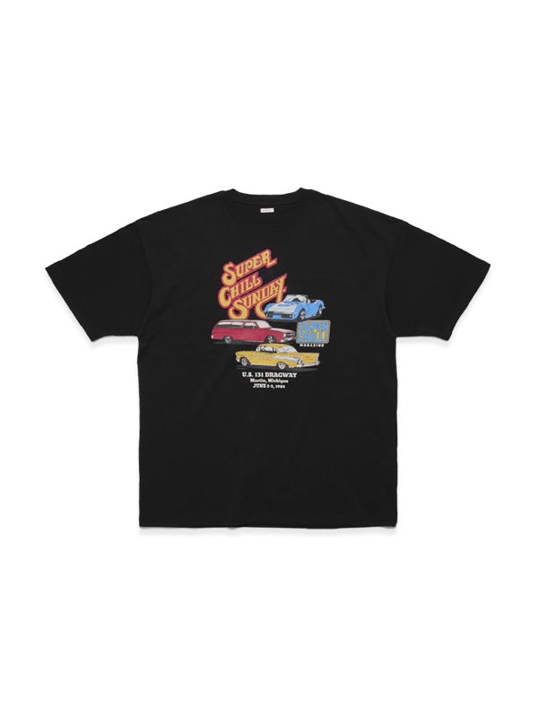 チル サンデー Tシャツ_ブラック | BONRROW | HANA(ハナ) #2