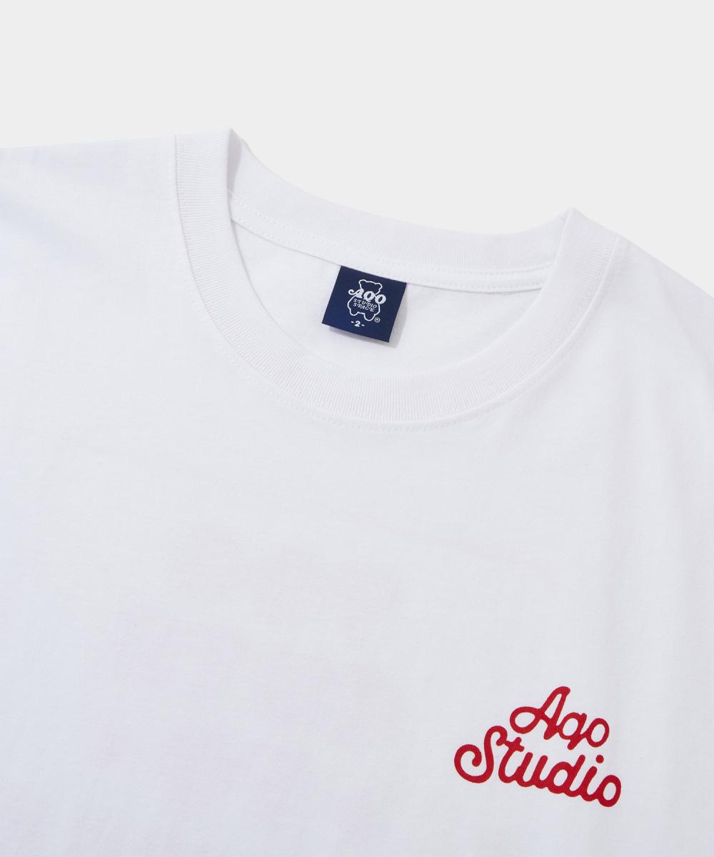 トゥーキュートサイン Tシャツ ホワイト | AQO studio space | HANA(ハナ) #3
