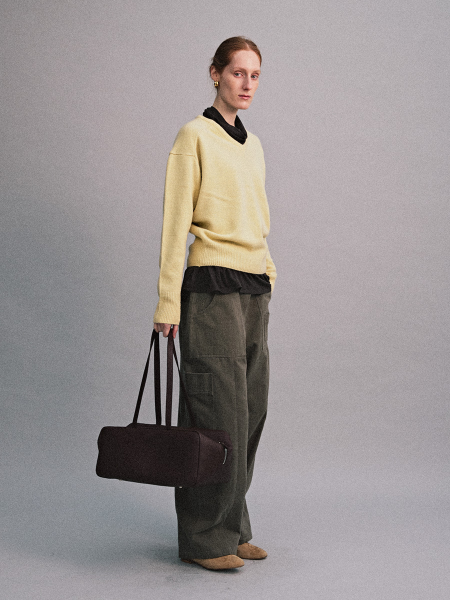 GEELONG V-NECK KNIT_LEMON CREAM | ETHOS | HANA(ハナ) #4