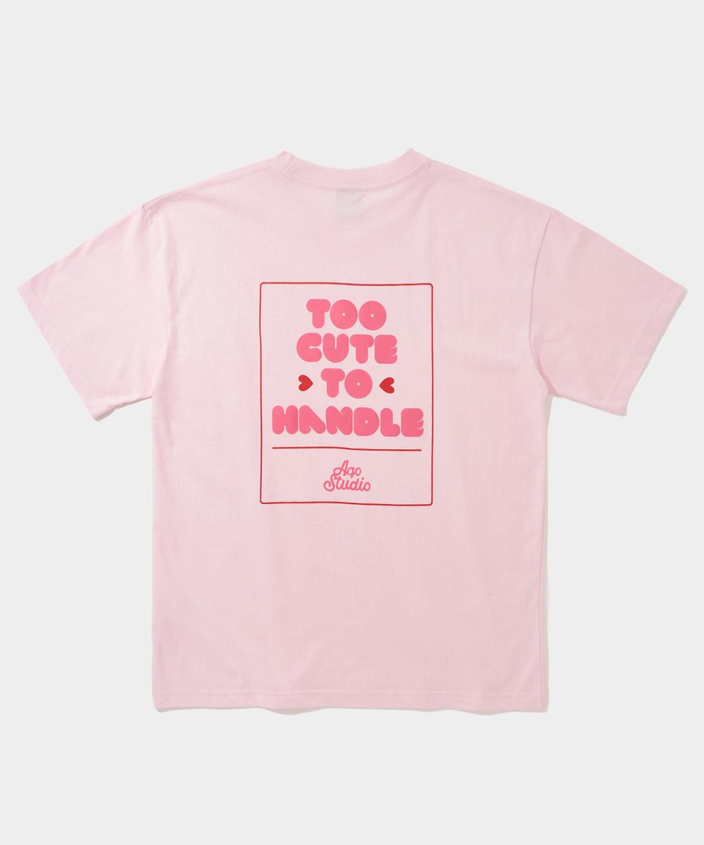 トゥーキュートサイン Tシャツ ピンク | AQO studio space | HANA(ハナ) #5