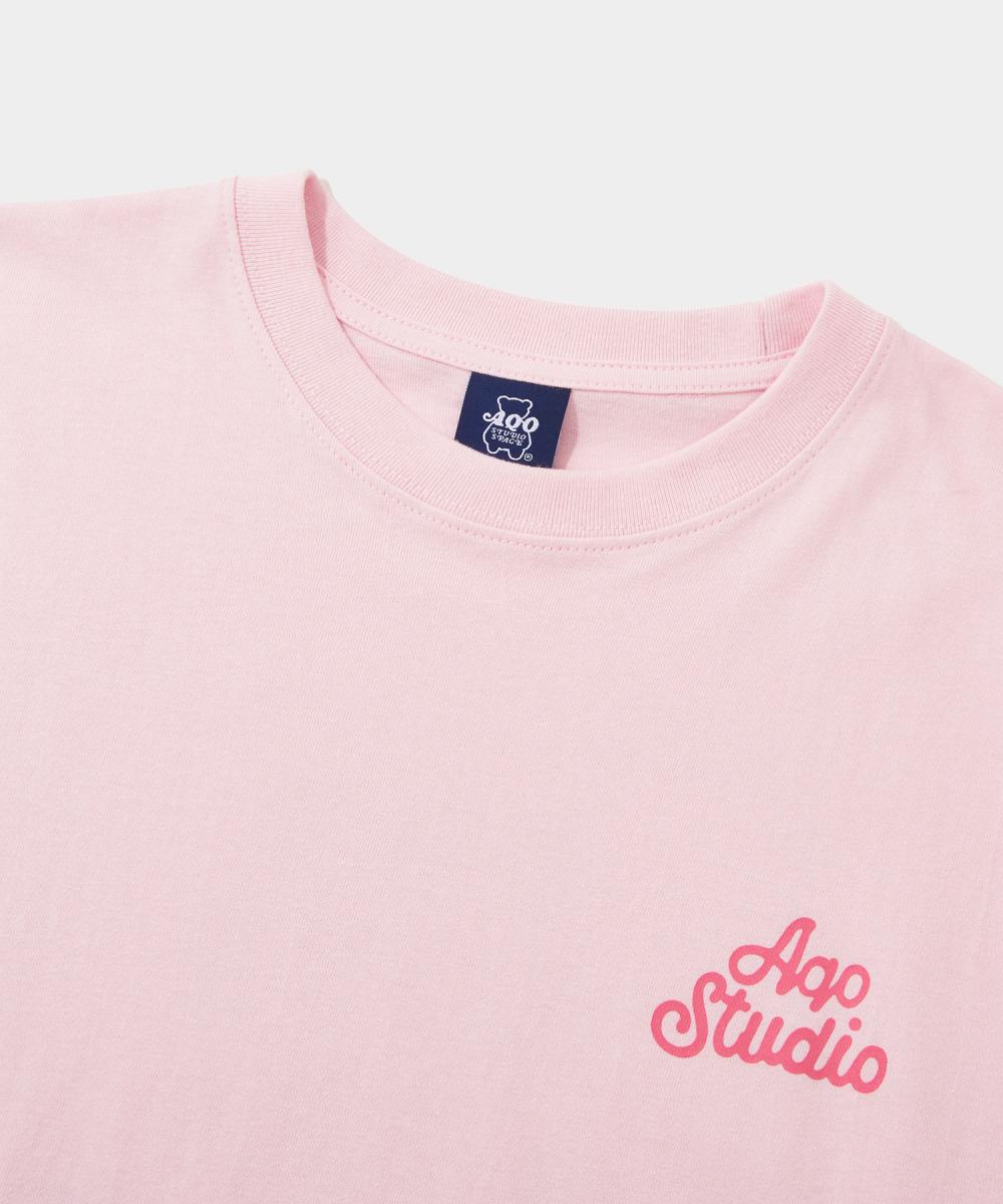 トゥーキュートサイン Tシャツ ピンク | AQO studio space | HANA(ハナ) #6