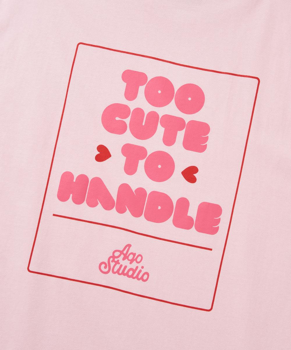 トゥーキュートサイン Tシャツ ピンク | AQO studio space | HANA(ハナ) #7