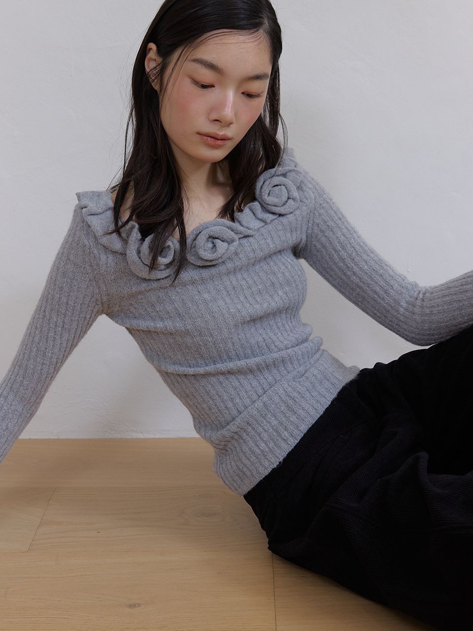 ルメアローズニット (グレー) | ASURA | HANA(ハナ) #8