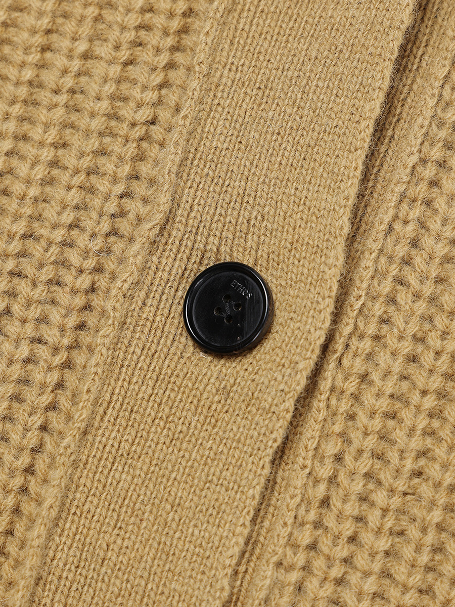 OVERFIT BULKY CARDIGAN_OLIVE | ETHOS | HANA(ハナ) #4