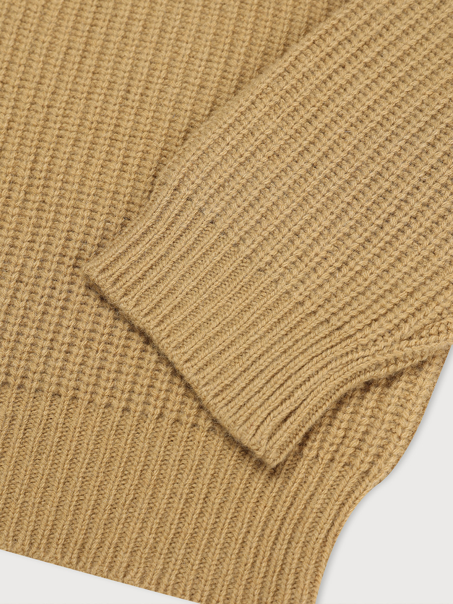 OVERFIT BULKY CARDIGAN_OLIVE | ETHOS | HANA(ハナ) #5