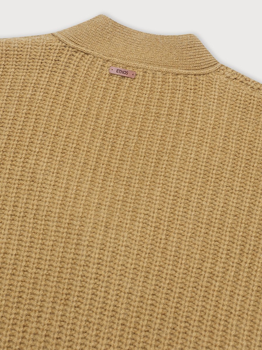 OVERFIT BULKY CARDIGAN_OLIVE | ETHOS | HANA(ハナ) #6