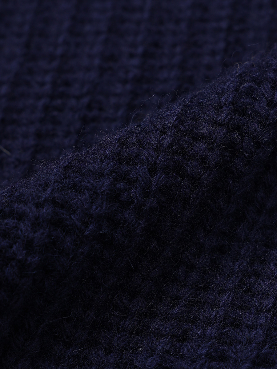 OVERFIT BULKY CARDIGAN_NAVY | ETHOS | HANA(ハナ) #7