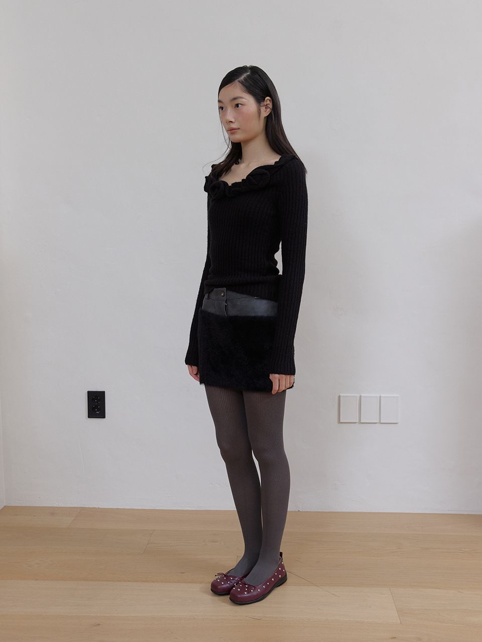 ルメアローズニット (ブラック) | ASURA | HANA(ハナ) #12