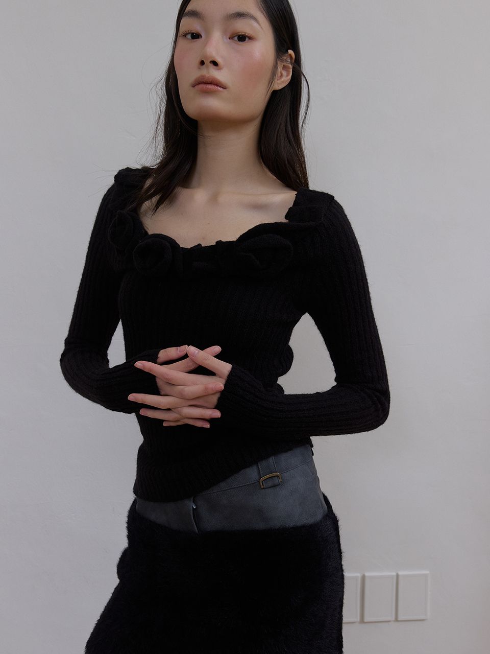 ルメアローズニット (ブラック) | ASURA | HANA(ハナ) #6