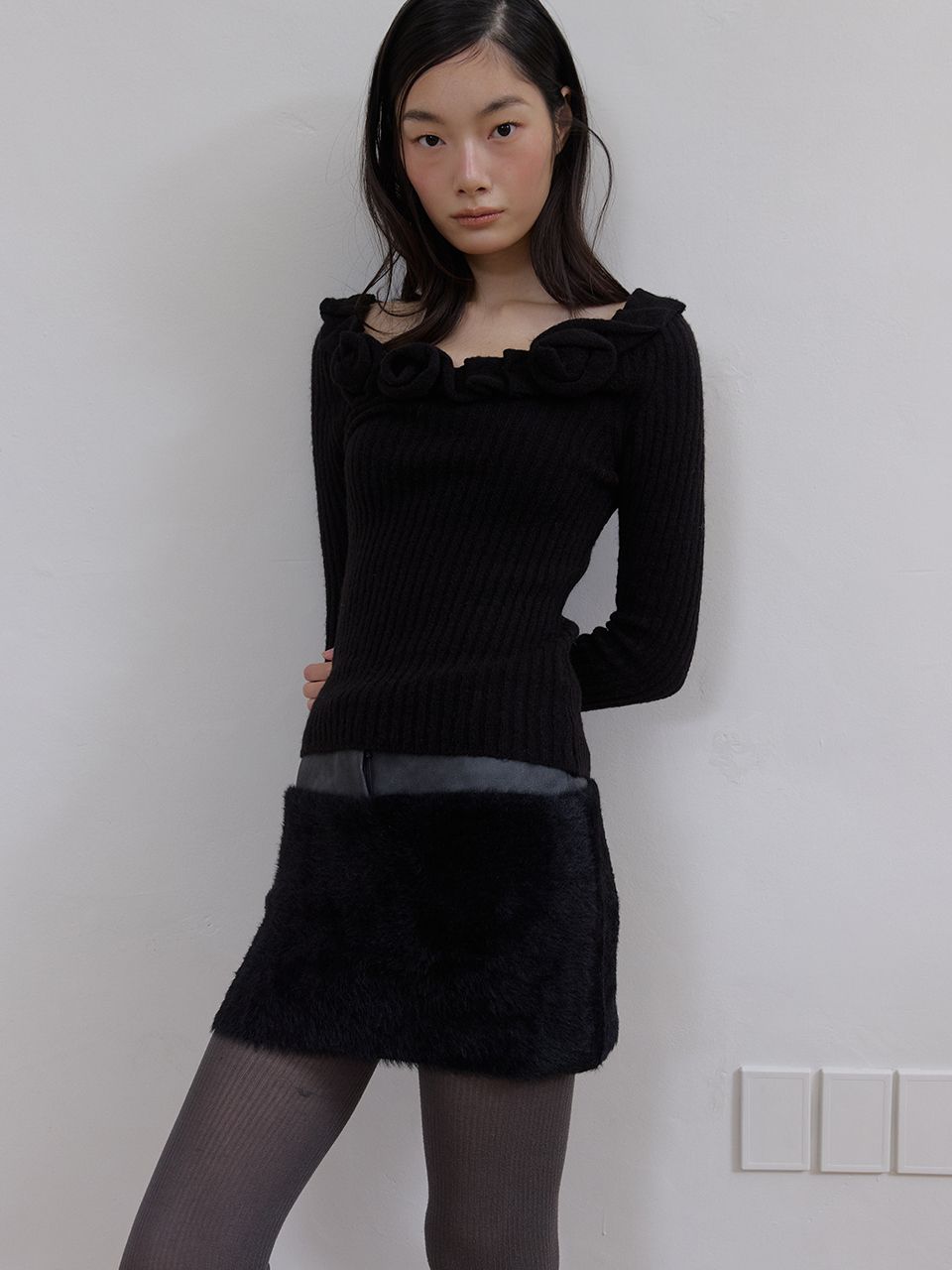 ルメアローズニット (ブラック) | ASURA | HANA(ハナ) #8