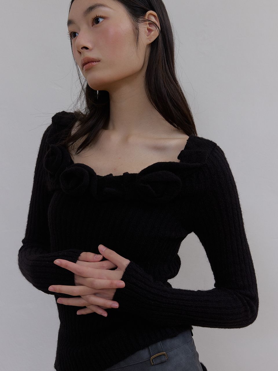 ルメアローズニット (ブラック) | ASURA | HANA(ハナ) #9