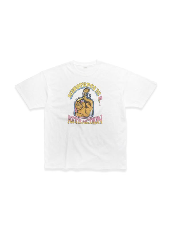 ハッピー キャッツ Tシャツ_ホワイト | BONRROW | HANA(ハナ) #2