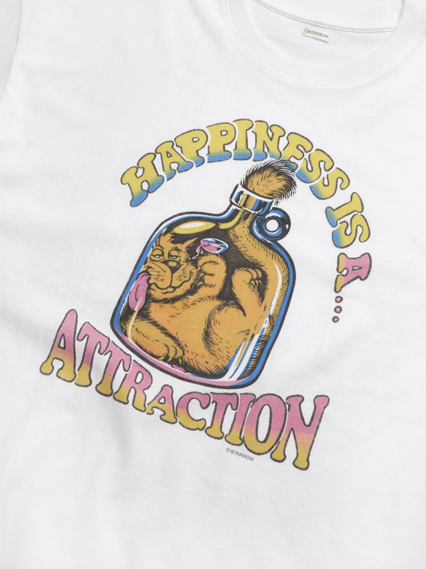 ハッピー キャッツ Tシャツ_ホワイト | BONRROW | HANA(ハナ) #4