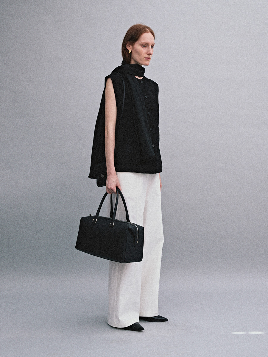 COTTON SUEDE VEST_BLACK | ETHOS | HANA(ハナ) #4