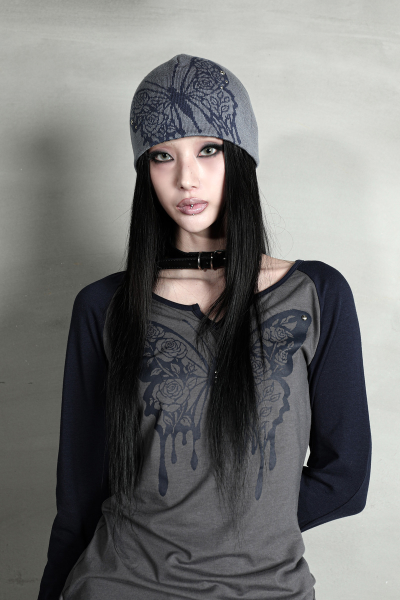 ローズバタフライビーニー #スカイブルー | Darling You Are Bad | HANA(ハナ) #4