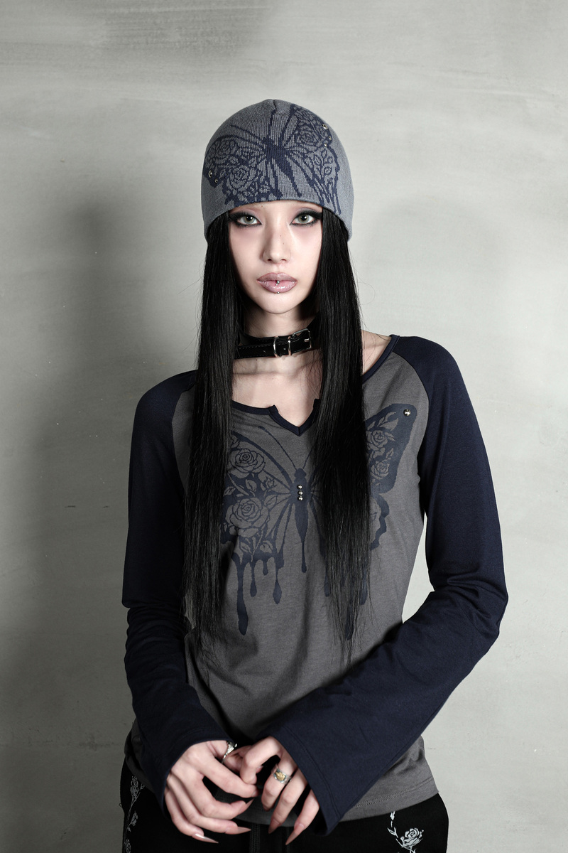 ローズバタフライビーニー #スカイブルー | Darling You Are Bad | HANA(ハナ) #8