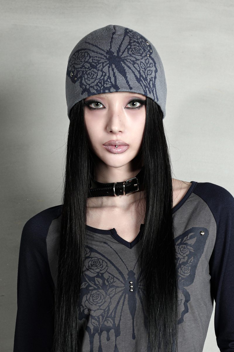 ローズバタフライビーニー #スカイブルー | Darling You Are Bad | HANA(ハナ) #9