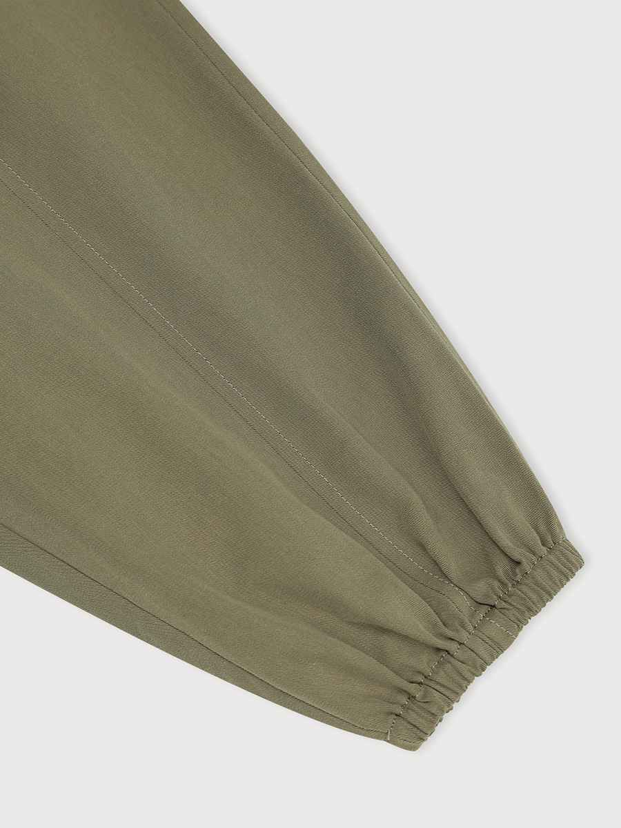 SHIRRING NECK ZIPPER BLOUSE_KHAKI BEIGE | ETHOS | HANA(ハナ) #5