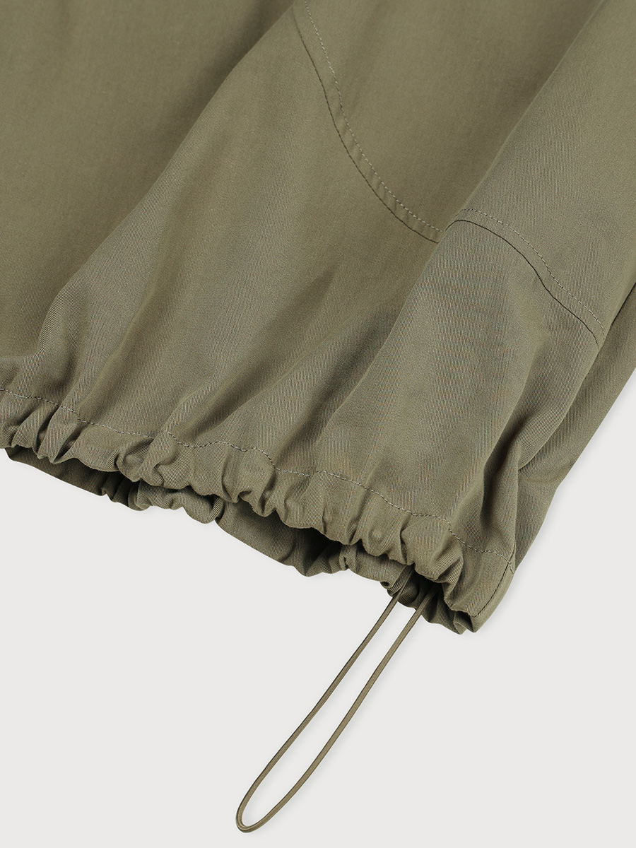 SHIRRING NECK ZIPPER BLOUSE_KHAKI BEIGE | ETHOS | HANA(ハナ) #6