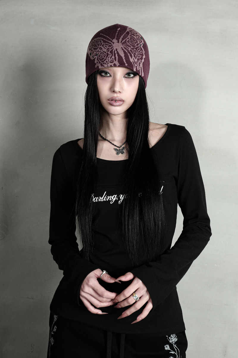 ローズバタフライビーニー #モーブ | Darling You Are Bad | HANA(ハナ) #4