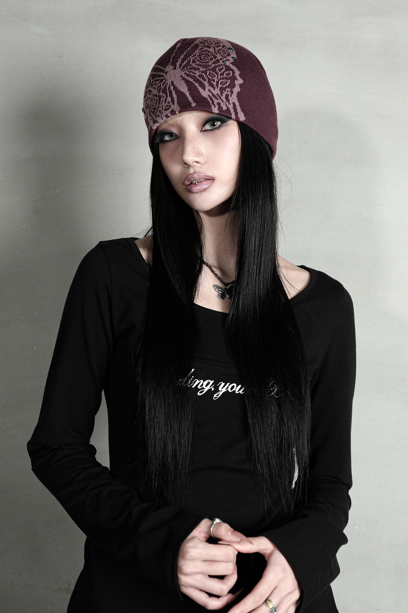 ローズバタフライビーニー #モーブ | Darling You Are Bad | HANA(ハナ) #7