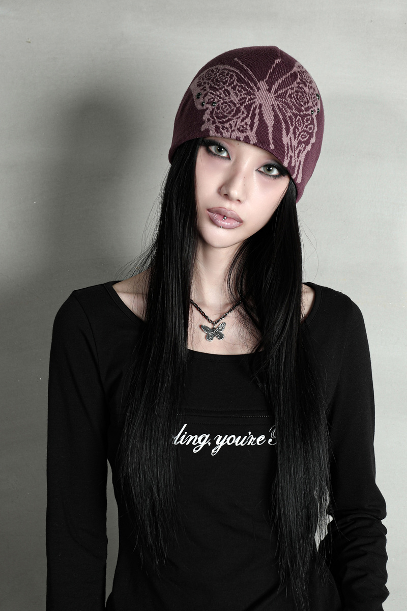 ローズバタフライビーニー #モーブ | Darling You Are Bad | HANA(ハナ) #9