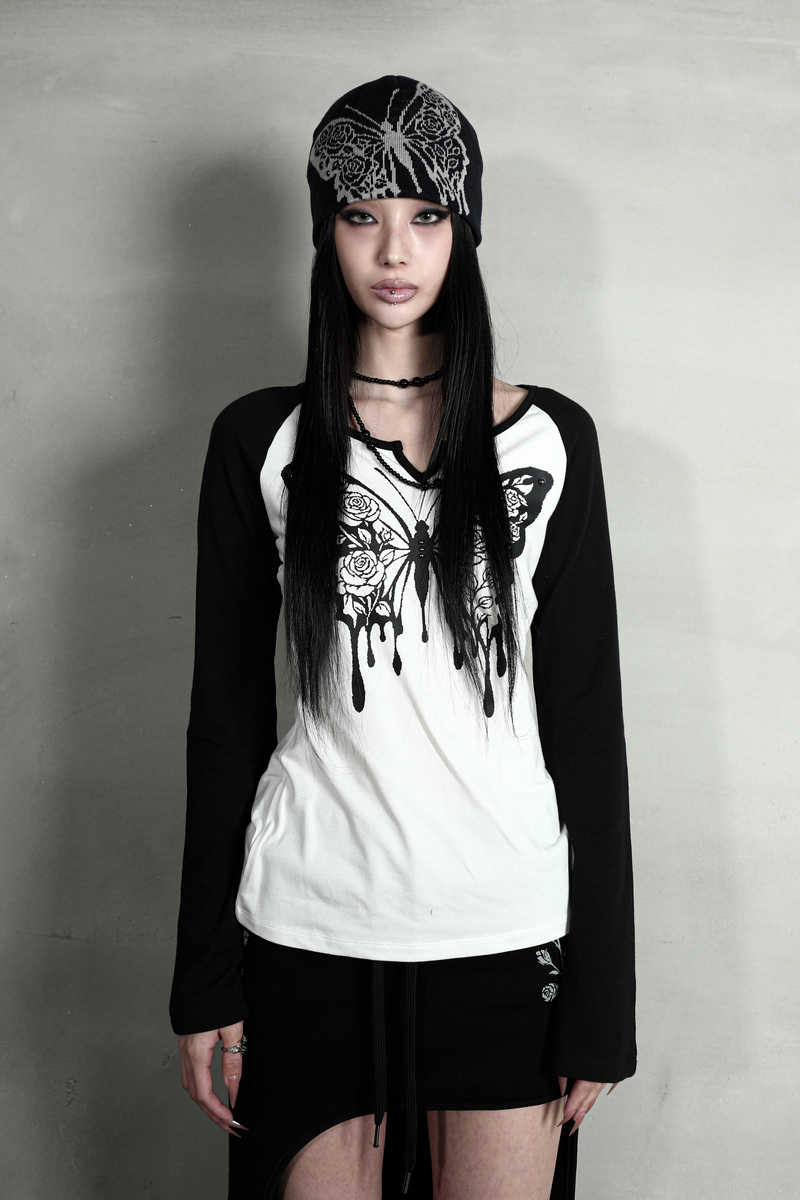 ローズバタフライビーニー #ブラック | Darling You Are Bad | HANA(ハナ) #6