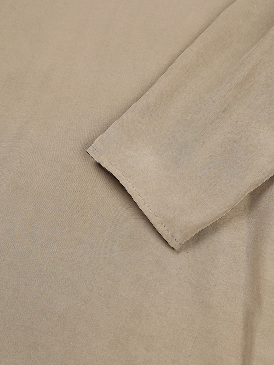 CUPRA SILHOUETTE BLOUSE_ASH BEIGE | ETHOS | HANA(ハナ) #6