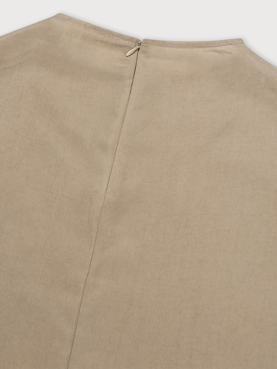 CUPRA SILHOUETTE BLOUSE_ASH BEIGE | ETHOS | HANA(ハナ) #8