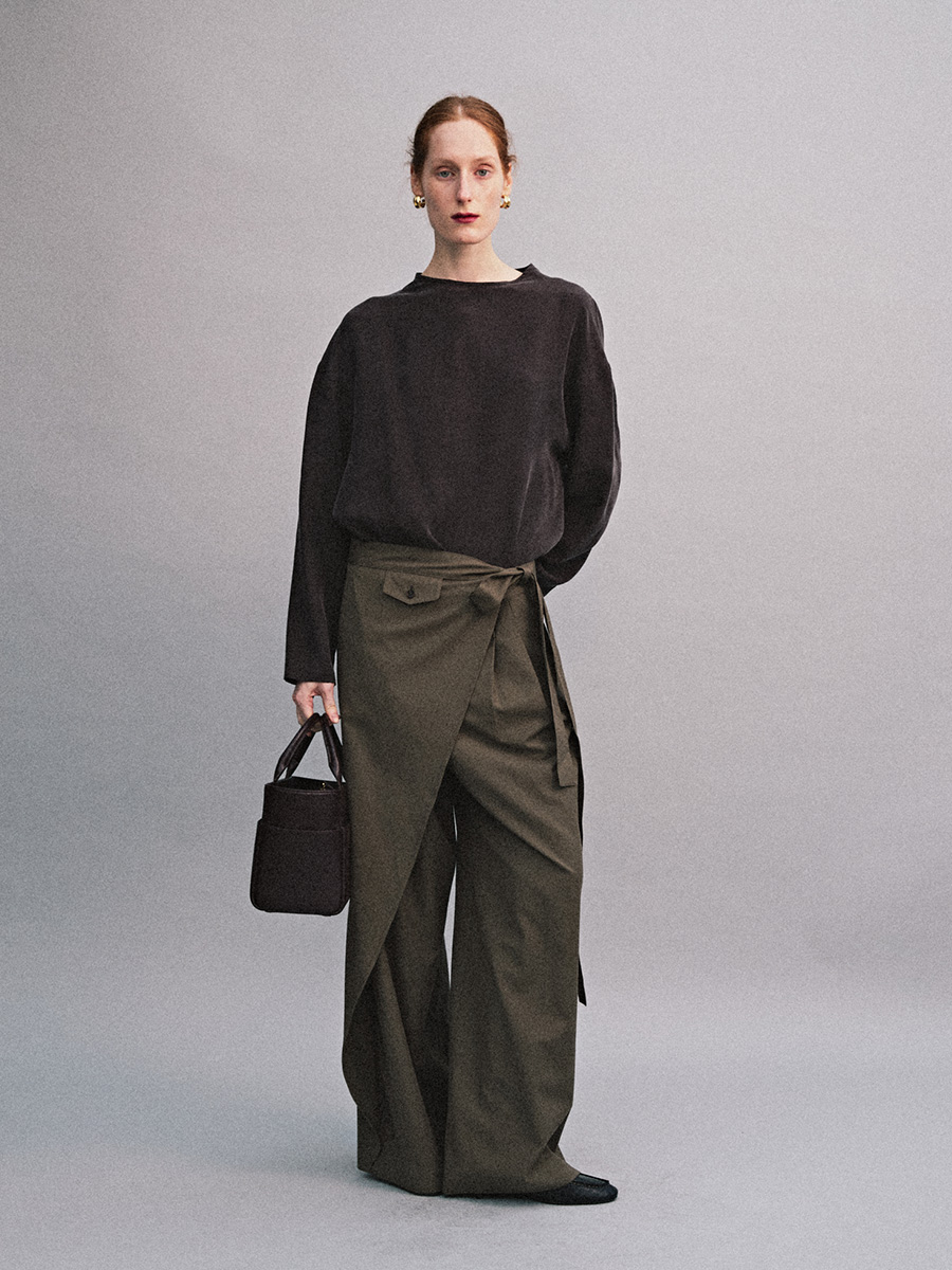CUPRA SILHOUETTE BLOUSE_DEEP BROWN | ETHOS | HANA(ハナ) #4