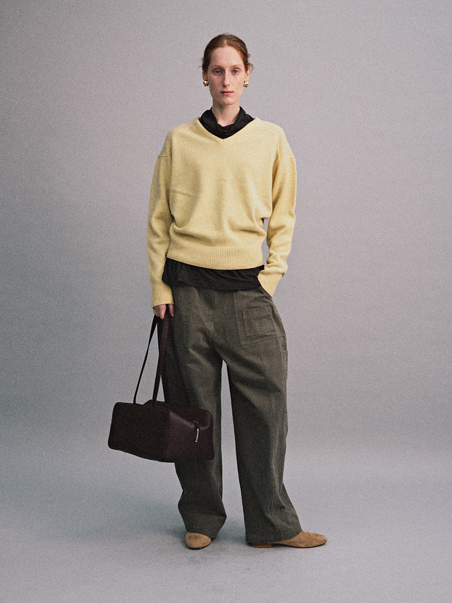LIGHT LOOSENECK SLEEVE TOP_DEEP BROWN | ETHOS | HANA(ハナ) #4