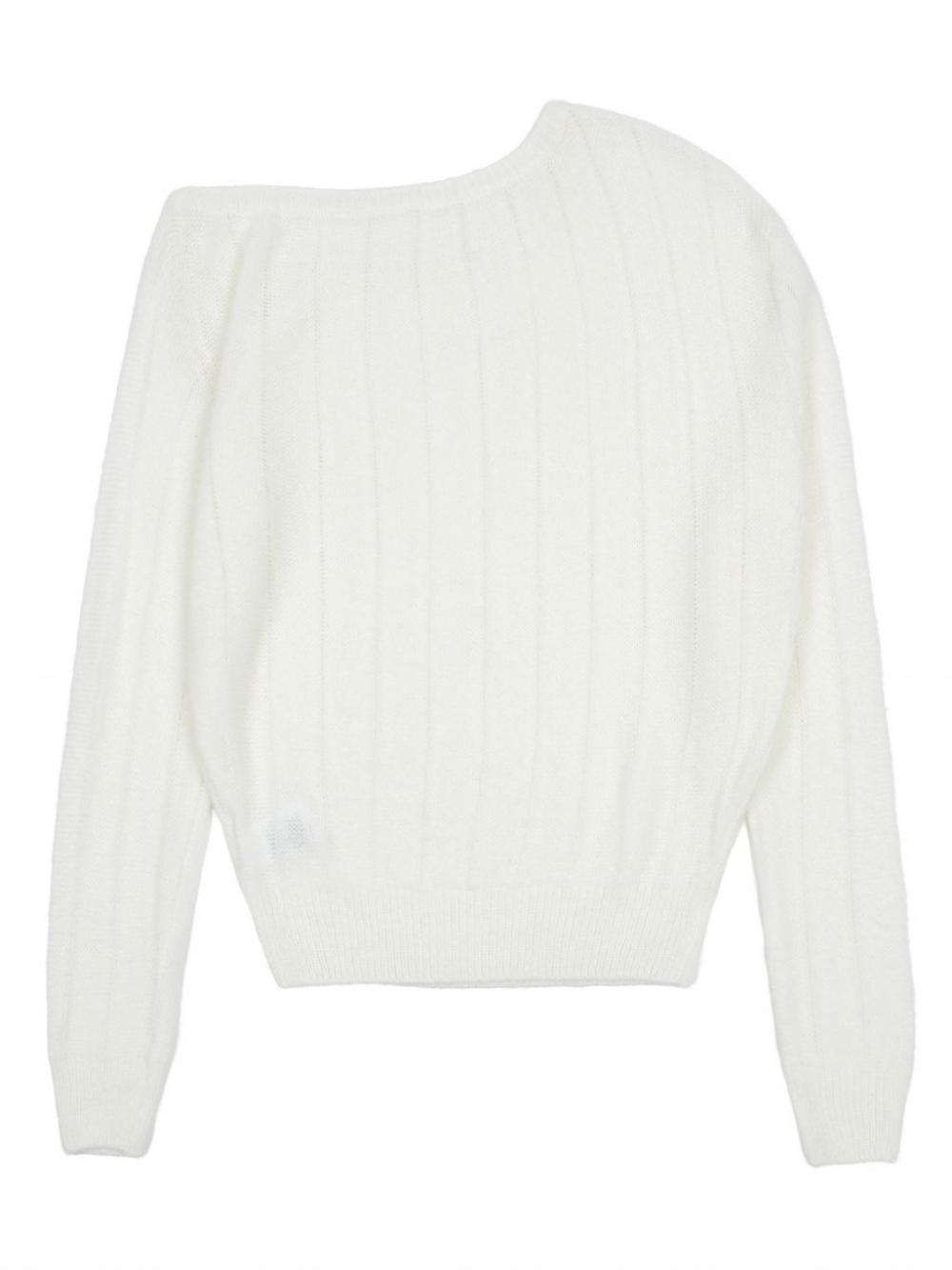 ローズブローチワンショルダーニット (アイボリー) | ASURA | HANA(ハナ) #15