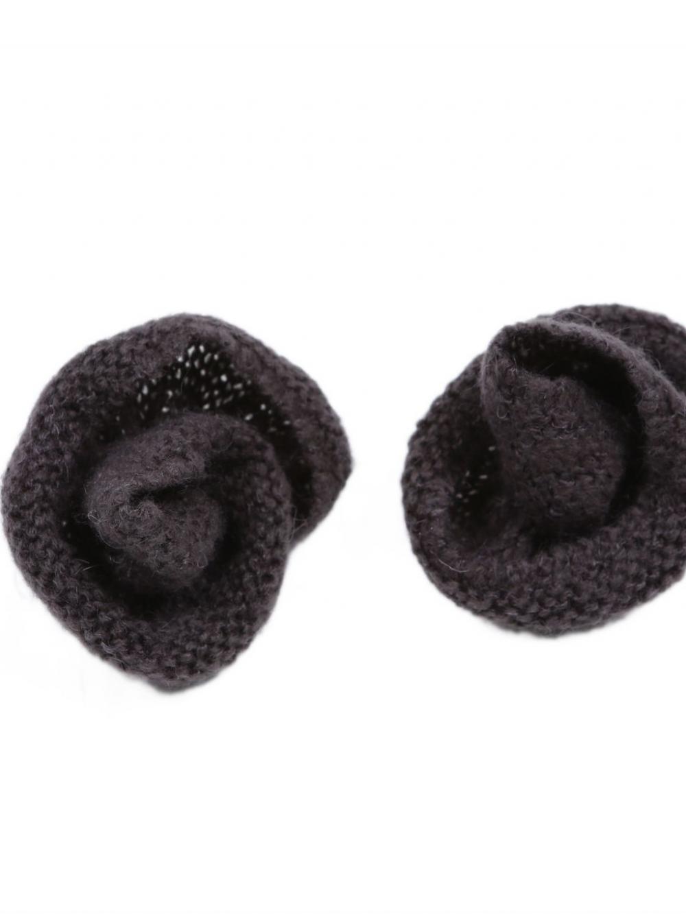 ローズブローチワンショルダーニット (チャコール) | ASURA | HANA(ハナ) #15