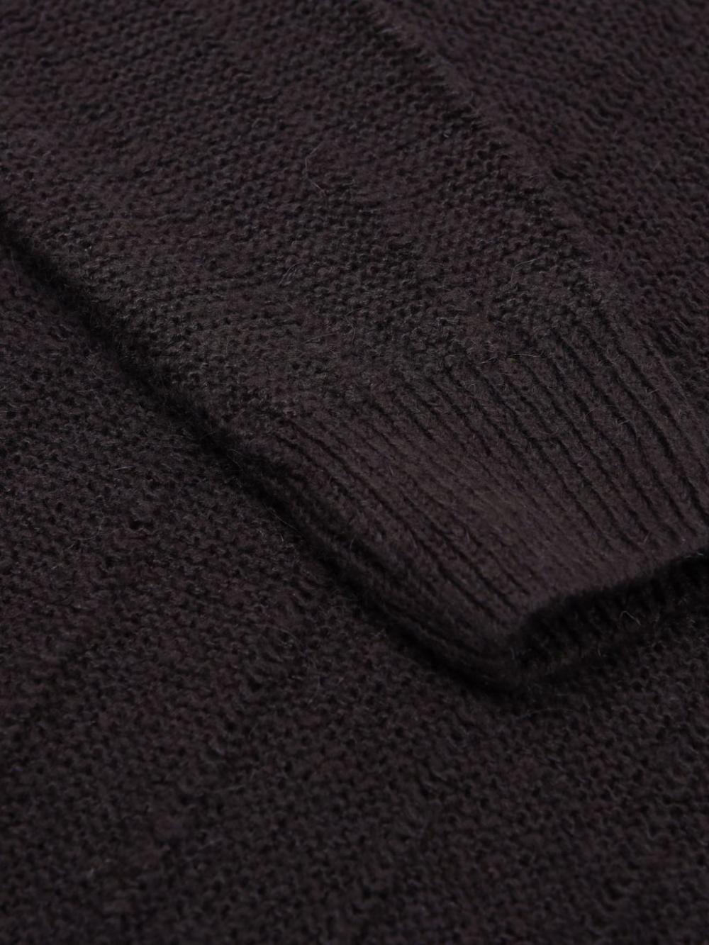 ローズブローチワンショルダーニット (チャコール) | ASURA | HANA(ハナ) #16