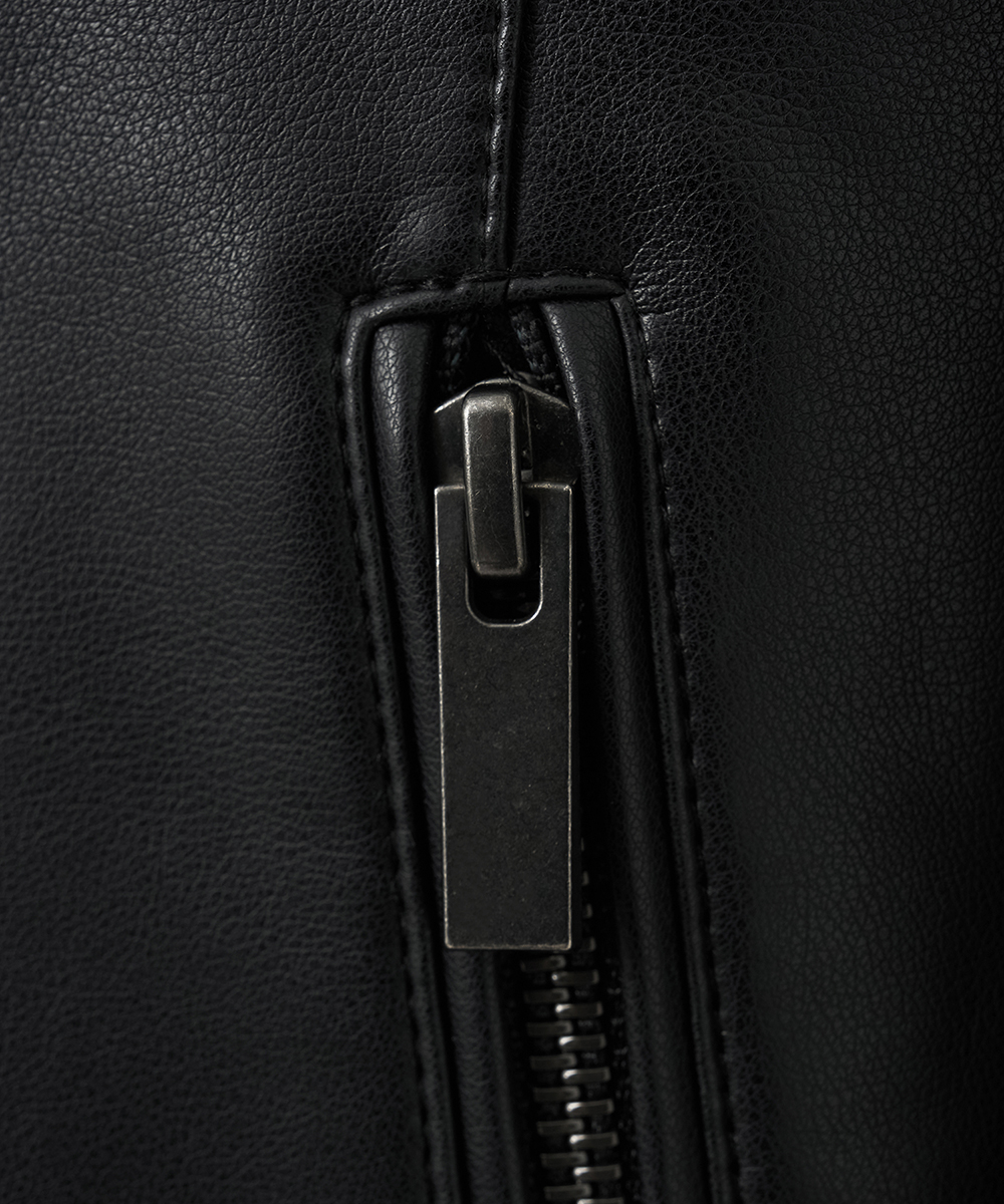 オーバーサイズマルチパネルバイカージャケット（ブラック） | noirer for women | HANA(ハナ) #12