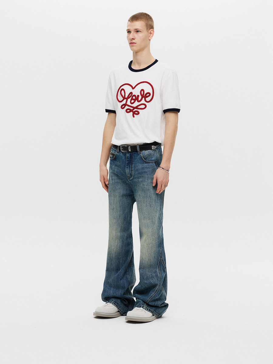 ハートループシルケットハーフリンガーTシャツ（ホワイト） | DNSR | HANA(ハナ) #7