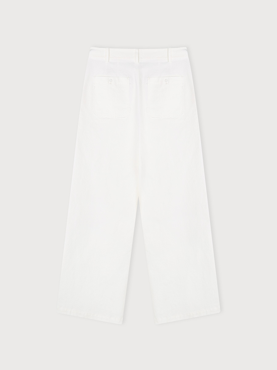 CUT OUT LINE PANTS_WHITE | ETHOS | HANA(ハナ) #2