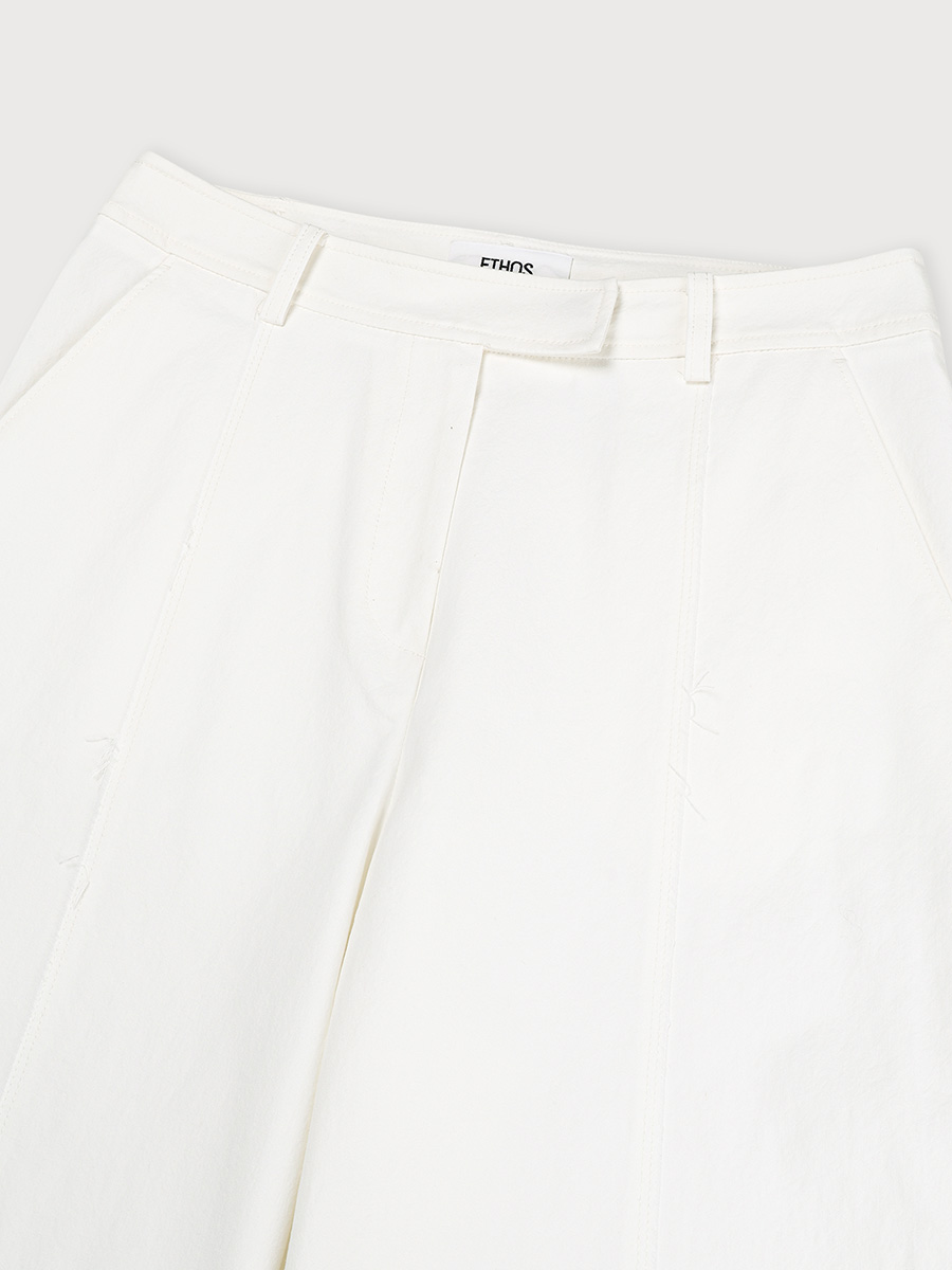 CUT OUT LINE PANTS_WHITE | ETHOS | HANA(ハナ) #5