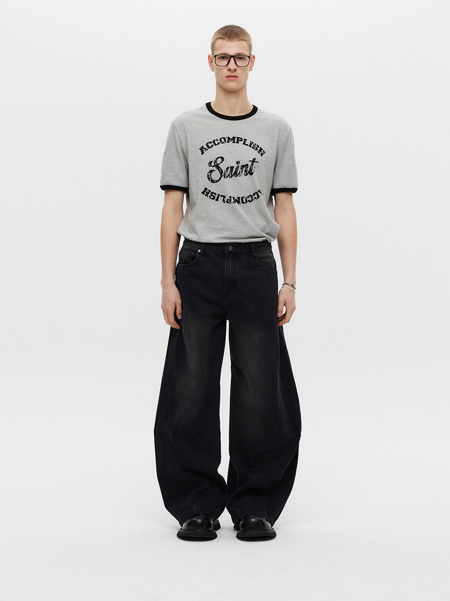 セイントシルケットハーフリンガーTシャツ（グレー） | DNSR | HANA(ハナ) #7